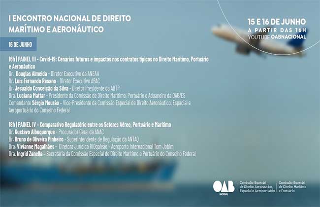 OAB discute o Direito Marítimo e Aeronáutico com as maiores autoridades brasileiras no tema