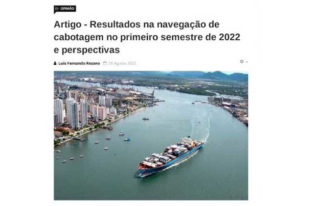 Artigo da ABAC publicado na Revista Portos e Navios mostra o movimento da cabotagem no Brasil