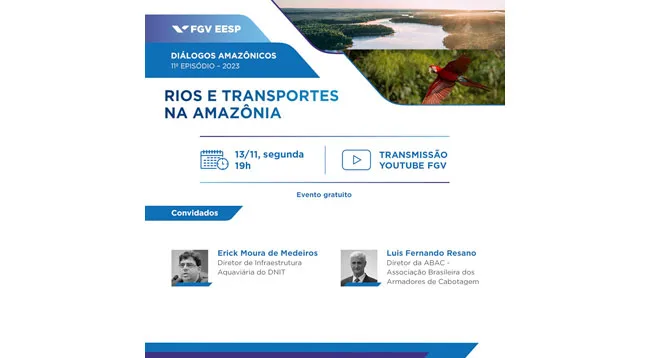 Webinar | Diálogos Amazônicos | Rios e transportes na Amazônia